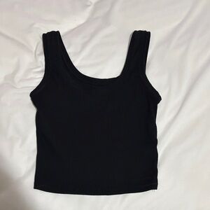 Wild Fable Black Ribbed Tank Top